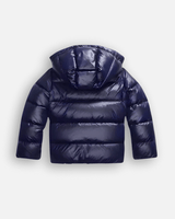 Slim-Fit Puffer Jacket with Glossy Finish