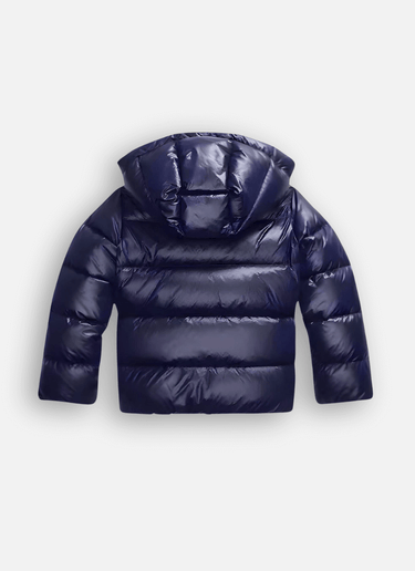 Slim-Fit Puffer Jacket with Glossy Finish