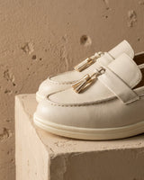 Slip-On Tassel Loafers with Flat Heel