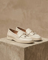 Slip-On Tassel Loafers with Flat Heel