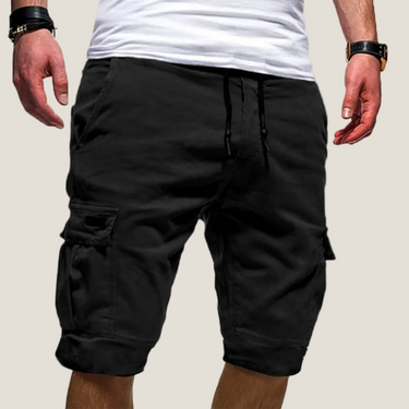 Smart Men’s Cargo Shorts With Drawstring Waist And Flap Pockets