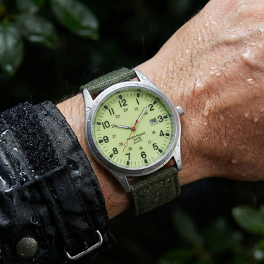 Smart Men’s Field Watch With Fabric Strap And Date Display