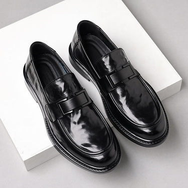 Smart Men’s Slip On Dress Shoes With Round Toe And Strap Detail