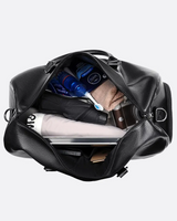 Top-down view of the open main compartment with internal sections visible