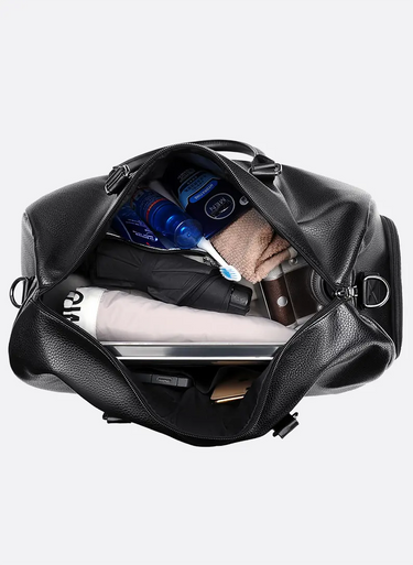Top-down view of the open main compartment with internal sections visible