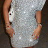 Sparkly Sequin Sleeveless Mini Dress