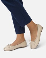 Detail shot of the flexible sole of the ballet flat