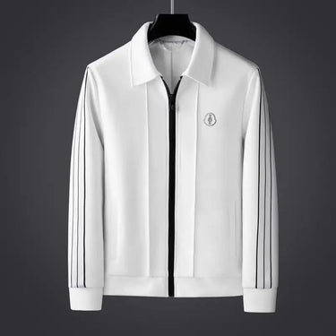 Men's tracksuit set styled for casual wear, full-length shot