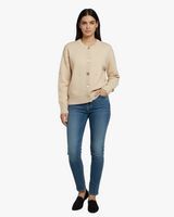 Spring Layering Cardigan with Pearl Detail and Heart Buttons