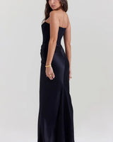 Strapless Corset Maxi Dress