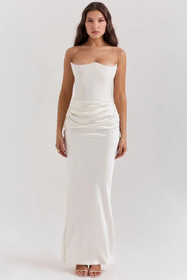 Strapless Corset Maxi Dress