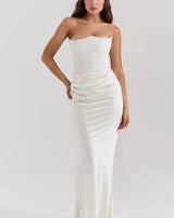 Strapless Corset Maxi Dress