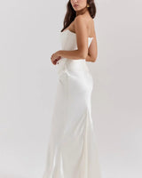 Strapless Corset Maxi Dress