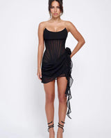 Strapless Corset Mini Dress