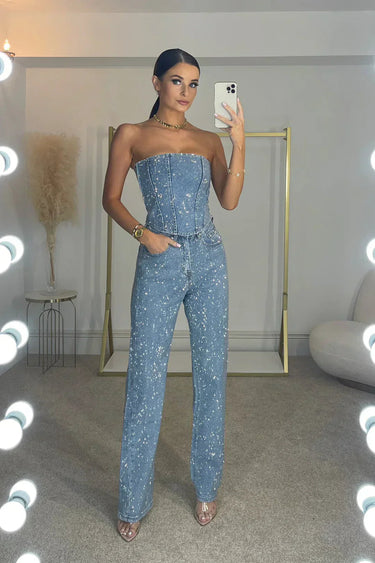 Strapless Full-Length Jumpsuit