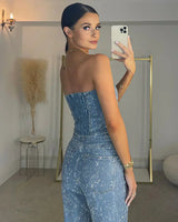 Strapless Full-Length Jumpsuit
