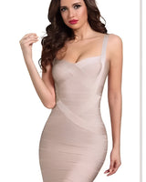 Strappy Bandage Mini Dress with Sweetheart Neckline