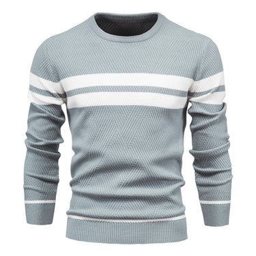 Close-up of horizontal stripe pattern across the chest