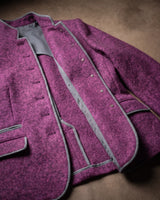Back view of the structured blazer jacket