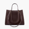 Structured Vegan Leather Tote Bag