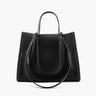 Structured Vegan Leather Tote Bag