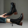 Stylish Block Heel Ankle Boots