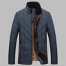 Men's tailored longline overcoat with classic collar and button front fastening