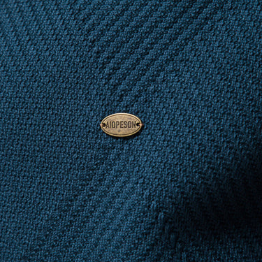 Model wearing the zip jumper in a casual setting