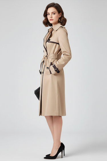 Close-up of the textured outer surface of the coat