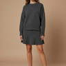 Two-Piece Knit Set with Sweater and Mini Skirt