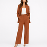 Two Piece Set with Tailored Blazer and Straight-Leg Trousers