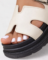 Walking Sandals with Contoured Footbed and Cushioned Sole