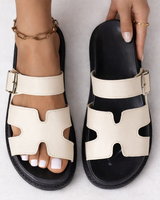 Walking Sandals with Contoured Footbed and Cushioned Sole
