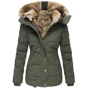Warm Faux Fur Winter Jacket for Cold Weather