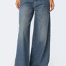 Wide-Leg Jeans with High Waist and Retro Influence