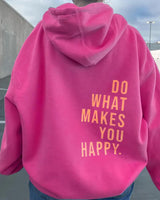 Close-up of the funnel neckline and attached hood