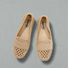 Woven Ballet Flats with Closed Toe