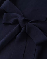 Wrap Blouse with Tie Waist and Long Sleeves